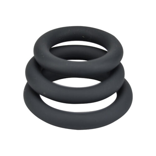Thick Silicone Strap Rings 3 Pack