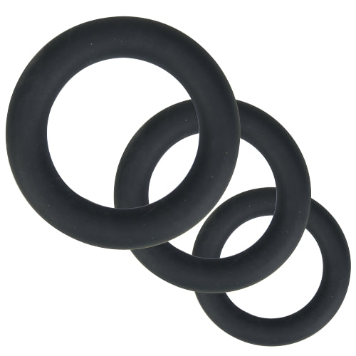 Thick Silicone Strap Rings 3 Pack
