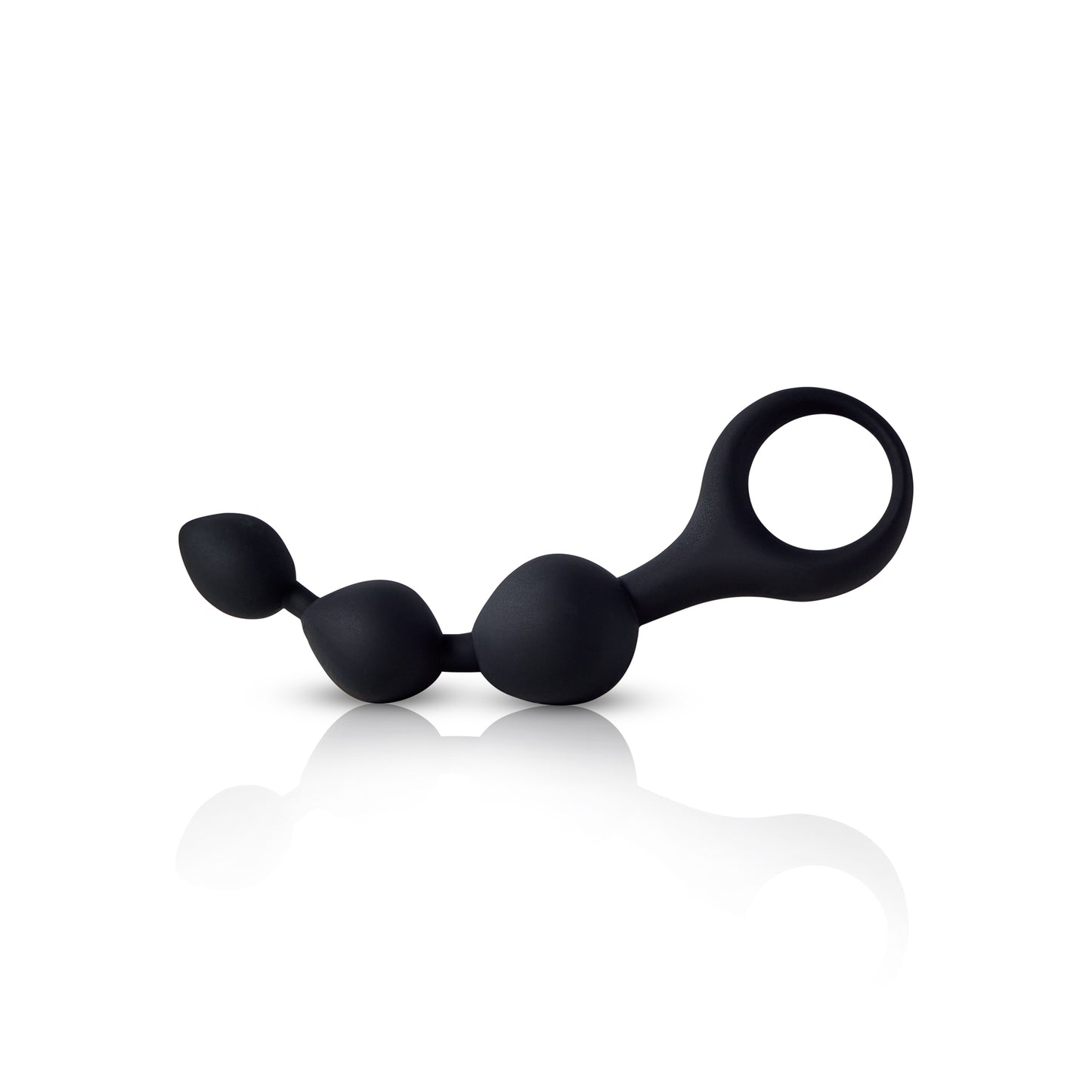Triple Ripple Anal Beads-Black